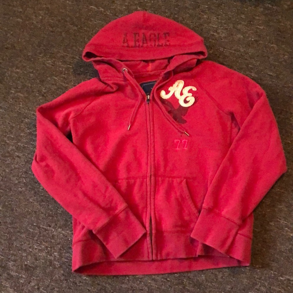 AEO XL zip up hoodie
